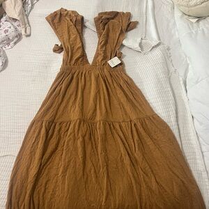 Free People Brown Maxi Dress